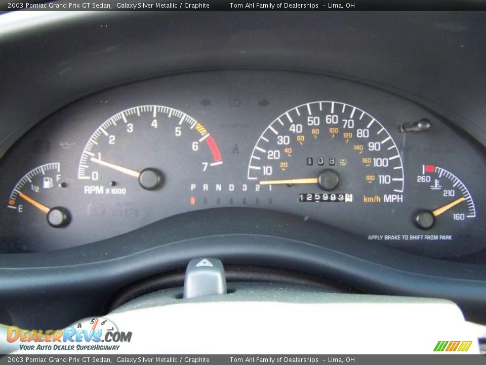 2003 Pontiac Grand Prix GT Sedan Galaxy Silver Metallic / Graphite Photo #16