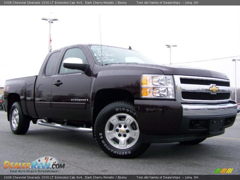 2008 Chevrolet Silverado 1500 LT Extended Cab 4x4 Dark Cherry Metallic / Ebony Photo #1