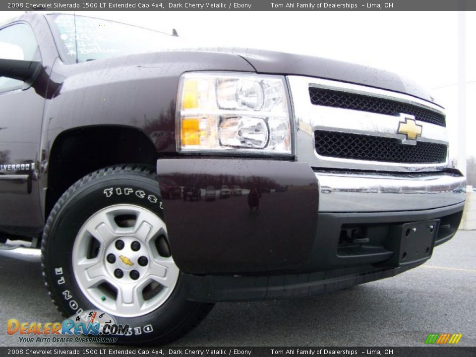 2008 Chevrolet Silverado 1500 LT Extended Cab 4x4 Dark Cherry Metallic / Ebony Photo #2
