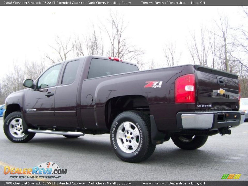 2008 Chevrolet Silverado 1500 LT Extended Cab 4x4 Dark Cherry Metallic / Ebony Photo #4