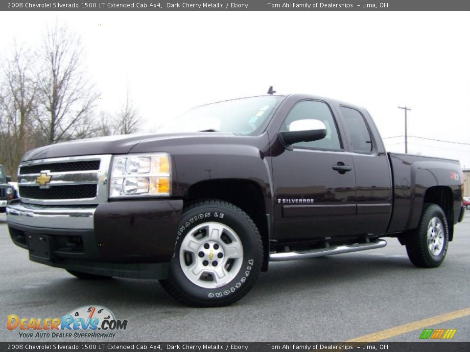 2008 Chevrolet Silverado 1500 LT Extended Cab 4x4 Dark Cherry Metallic / Ebony Photo #5