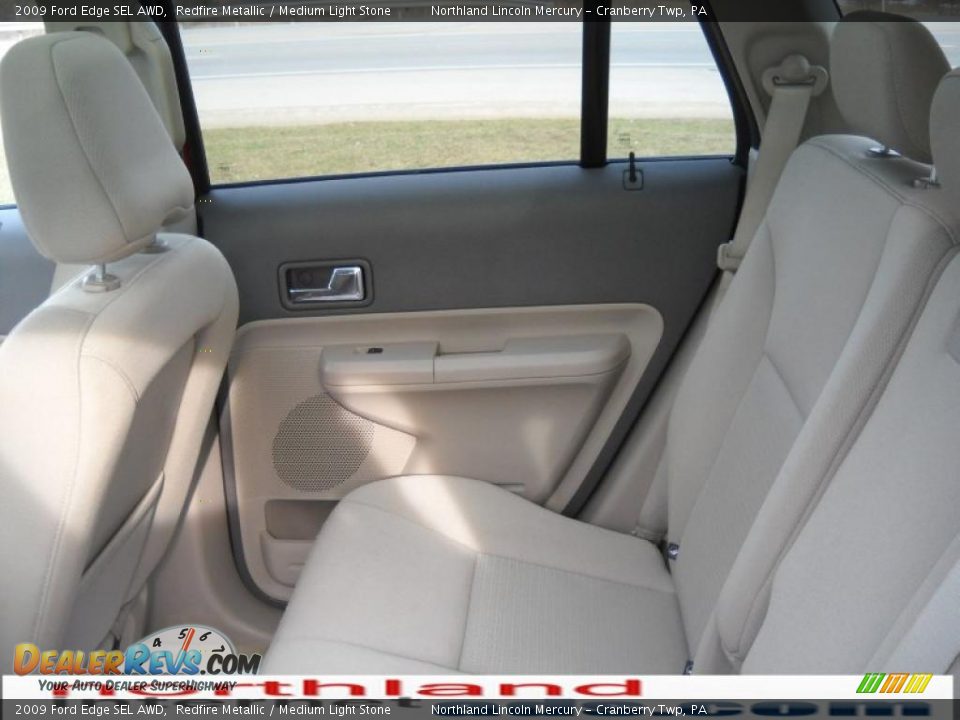 2009 Ford Edge SEL AWD Redfire Metallic / Medium Light Stone Photo #12