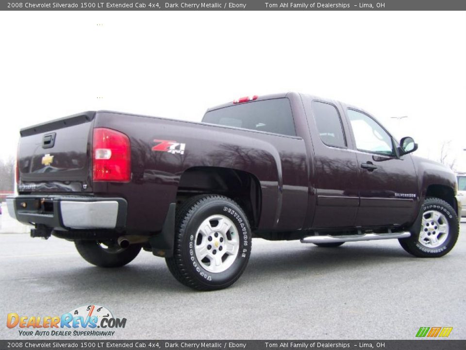 2008 Chevrolet Silverado 1500 LT Extended Cab 4x4 Dark Cherry Metallic / Ebony Photo #8