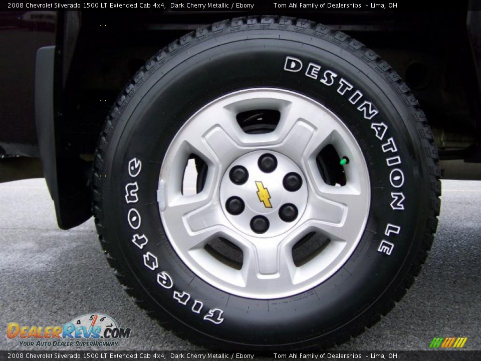 2008 Chevrolet Silverado 1500 LT Extended Cab 4x4 Dark Cherry Metallic / Ebony Photo #9