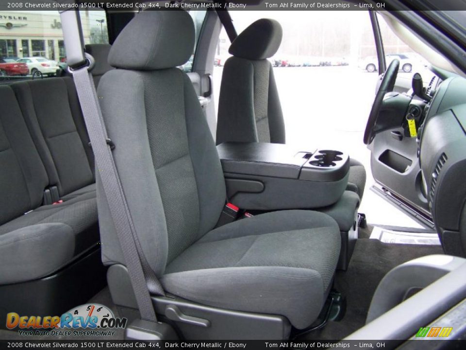 2008 Chevrolet Silverado 1500 LT Extended Cab 4x4 Dark Cherry Metallic / Ebony Photo #14