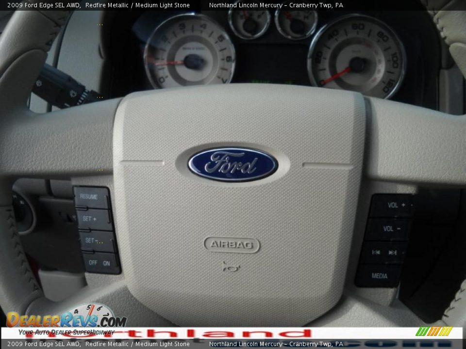 2009 Ford Edge SEL AWD Redfire Metallic / Medium Light Stone Photo #19