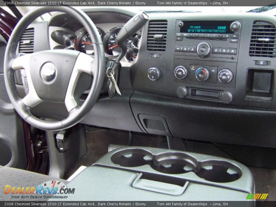 2008 Chevrolet Silverado 1500 LT Extended Cab 4x4 Dark Cherry Metallic / Ebony Photo #15