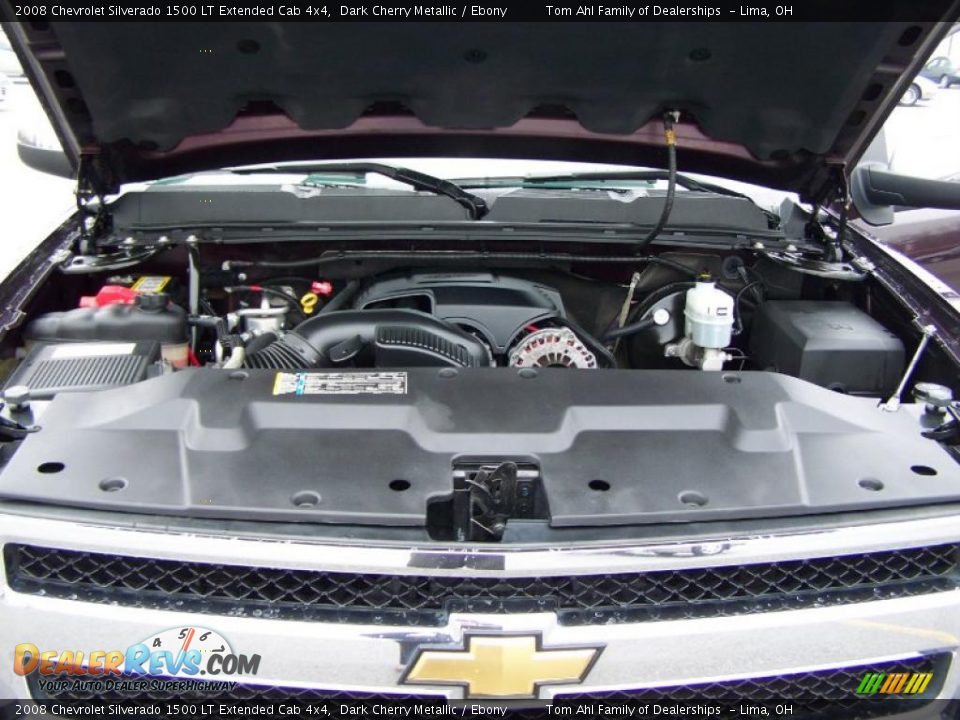 2008 Chevrolet Silverado 1500 LT Extended Cab 4x4 Dark Cherry Metallic / Ebony Photo #16