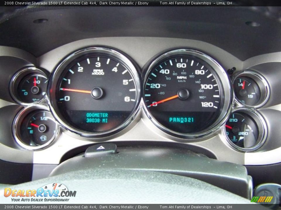2008 Chevrolet Silverado 1500 LT Extended Cab 4x4 Dark Cherry Metallic / Ebony Photo #17