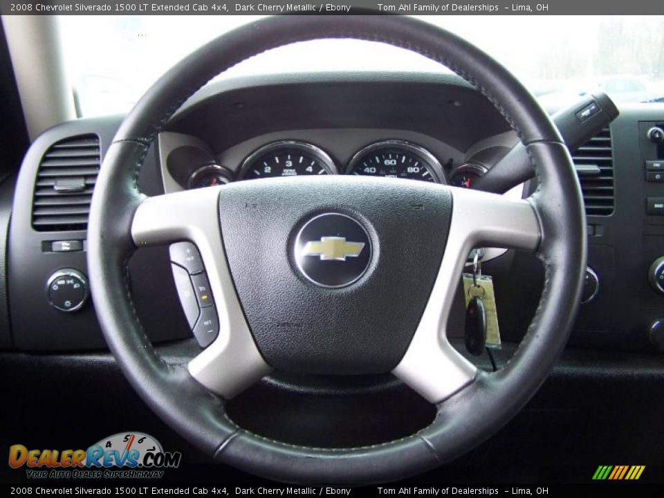 2008 Chevrolet Silverado 1500 LT Extended Cab 4x4 Dark Cherry Metallic / Ebony Photo #18