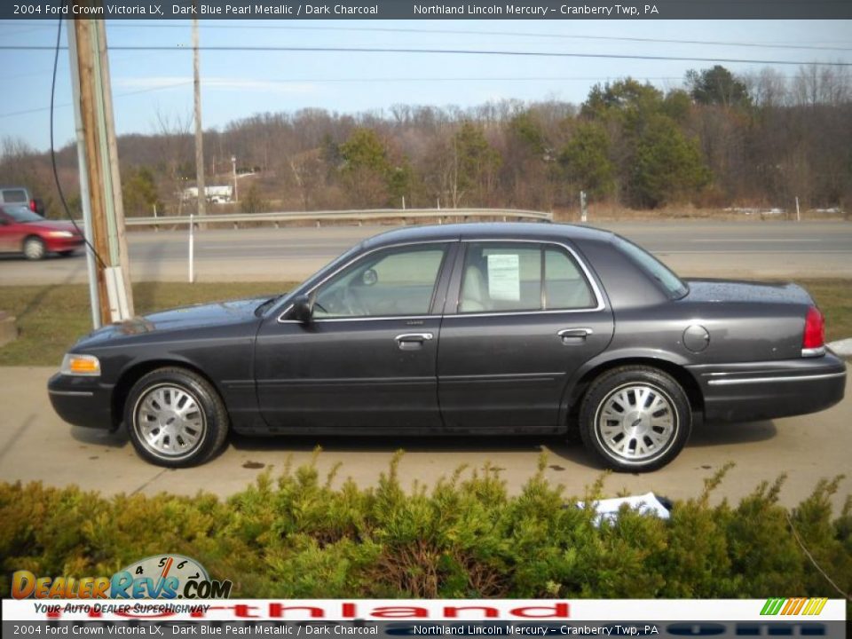 2004 Ford Crown Victoria LX Dark Blue Pearl Metallic / Dark Charcoal Photo #5