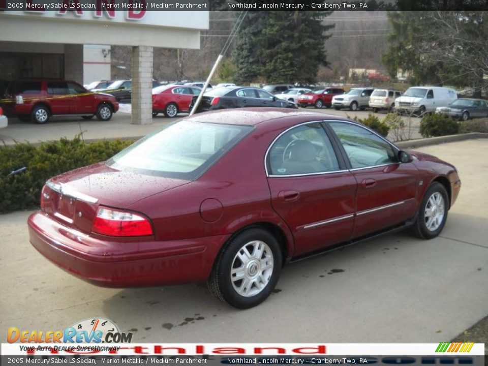 2005 Mercury Sable LS Sedan Merlot Metallic / Medium Parchment Photo #2