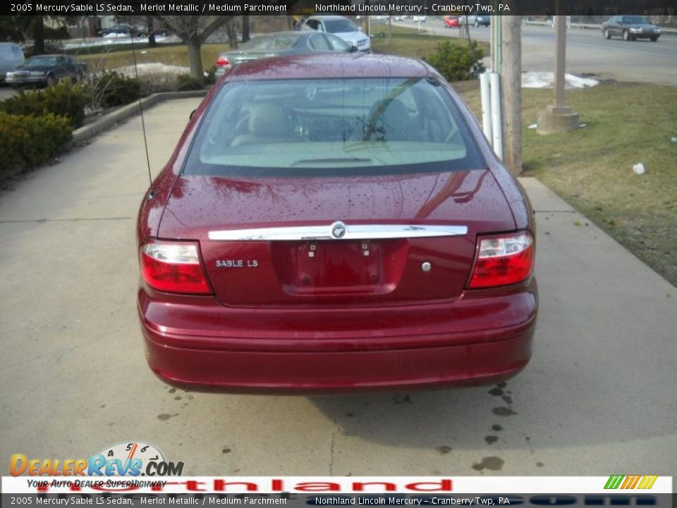2005 Mercury Sable LS Sedan Merlot Metallic / Medium Parchment Photo #3