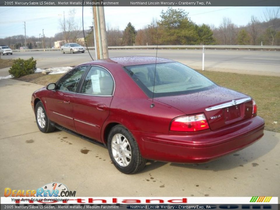 2005 Mercury Sable LS Sedan Merlot Metallic / Medium Parchment Photo #4