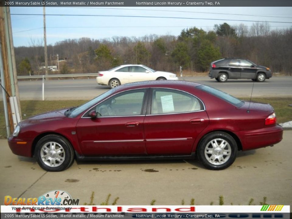 2005 Mercury Sable LS Sedan Merlot Metallic / Medium Parchment Photo #5