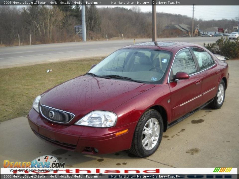 2005 Mercury Sable LS Sedan Merlot Metallic / Medium Parchment Photo #12