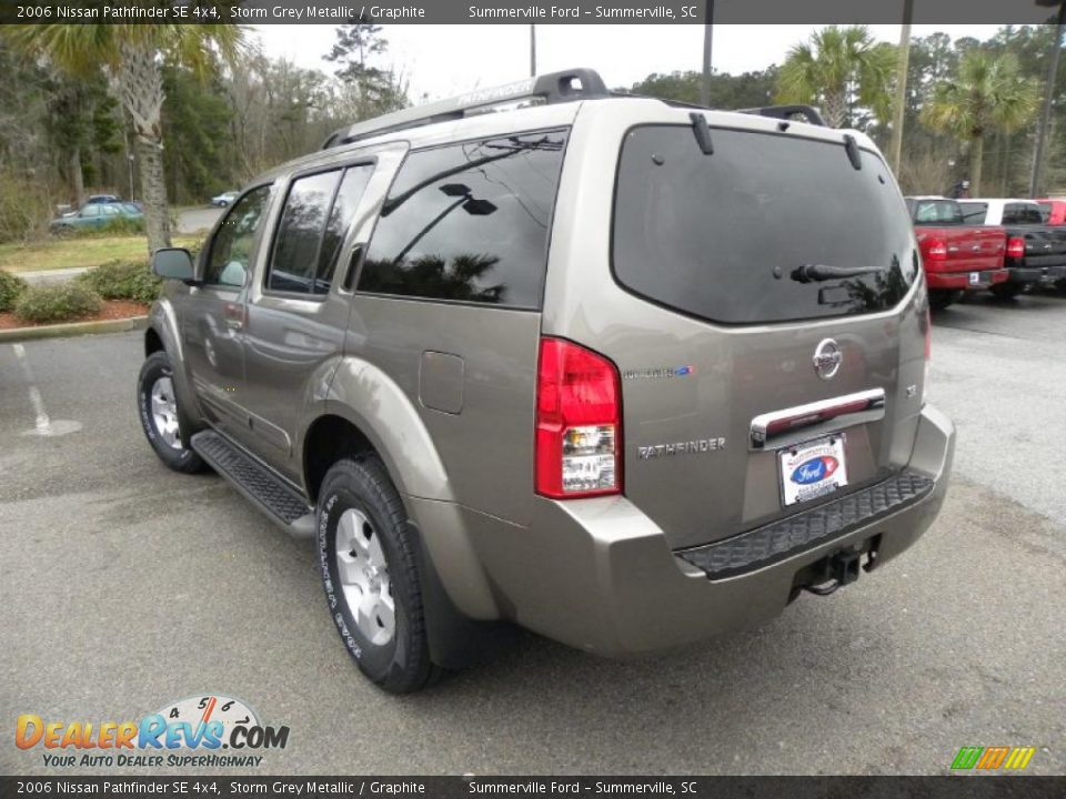 2006 Nissan Pathfinder SE 4x4 Storm Grey Metallic / Graphite Photo #17