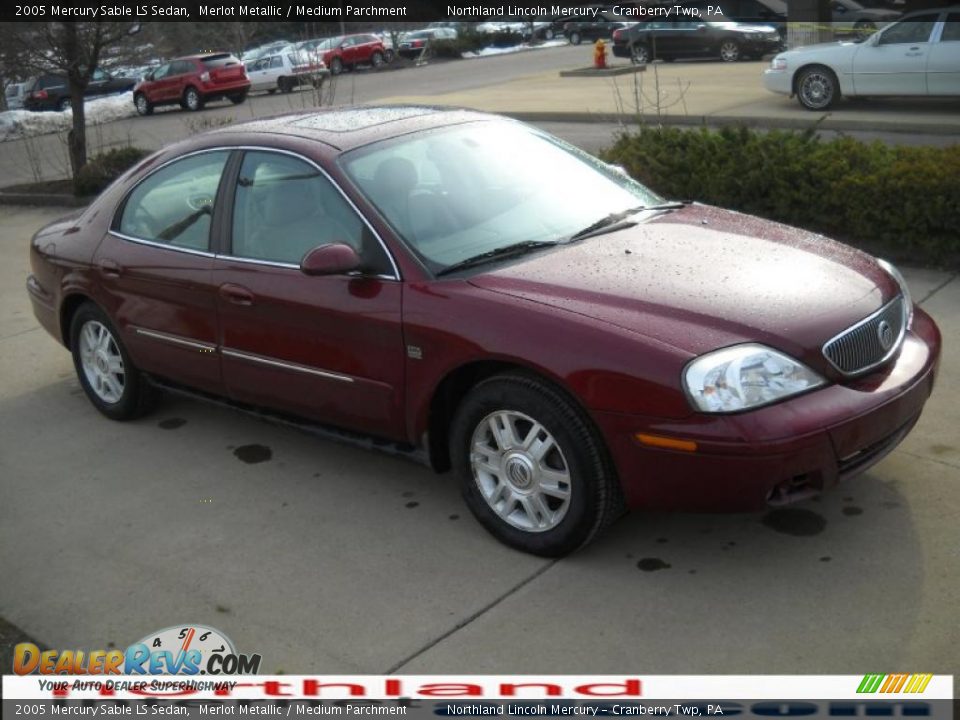 2005 Mercury Sable LS Sedan Merlot Metallic / Medium Parchment Photo #14