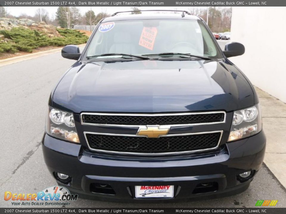 2007 Chevrolet Suburban 1500 LTZ 4x4 Dark Blue Metallic / Light Titanium/Dark Titanium Photo #6