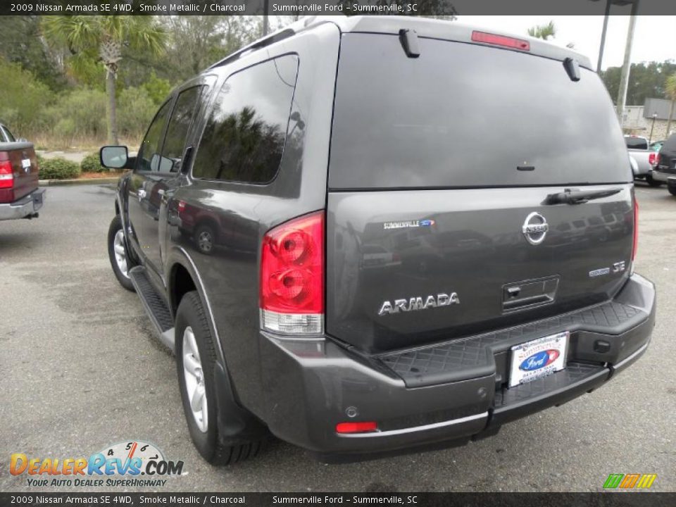 2009 Nissan Armada SE 4WD Smoke Metallic / Charcoal Photo #16
