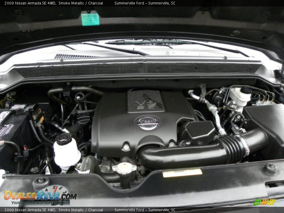 2009 Nissan Armada SE 4WD Smoke Metallic / Charcoal Photo #19