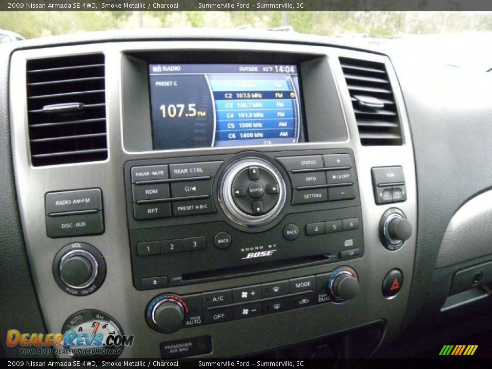 2009 Nissan Armada SE 4WD Smoke Metallic / Charcoal Photo #21