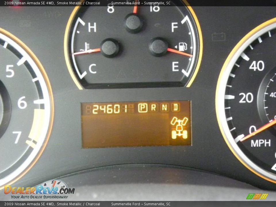 2009 Nissan Armada SE 4WD Smoke Metallic / Charcoal Photo #24
