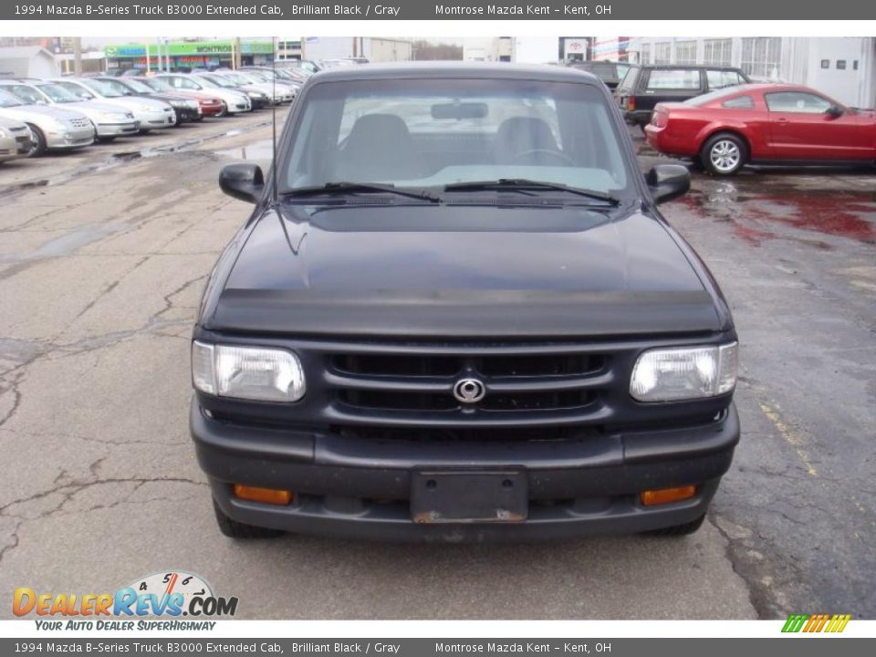 1994 Mazda B-Series Truck B3000 Extended Cab Brilliant Black / Gray Photo #7