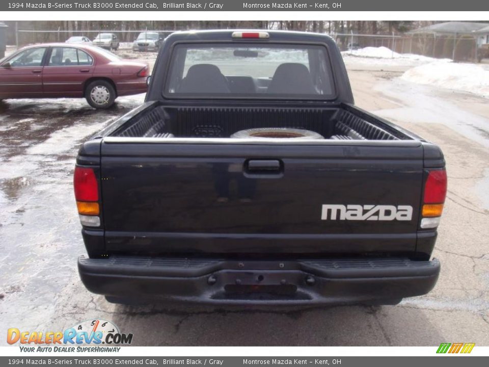 1994 Mazda B-Series Truck B3000 Extended Cab Brilliant Black / Gray Photo #8
