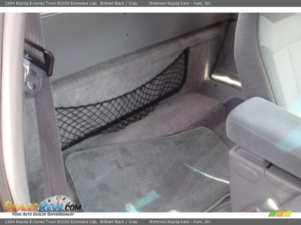 1994 Mazda B-Series Truck B3000 Extended Cab Brilliant Black / Gray Photo #11