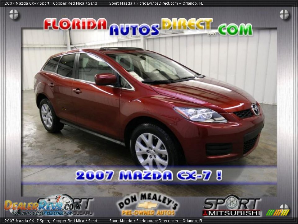 2007 Mazda CX-7 Sport Copper Red Mica / Sand Photo #1