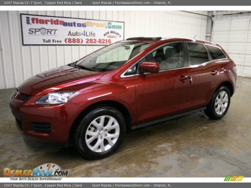 2007 Mazda CX-7 Sport Copper Red Mica / Sand Photo #4