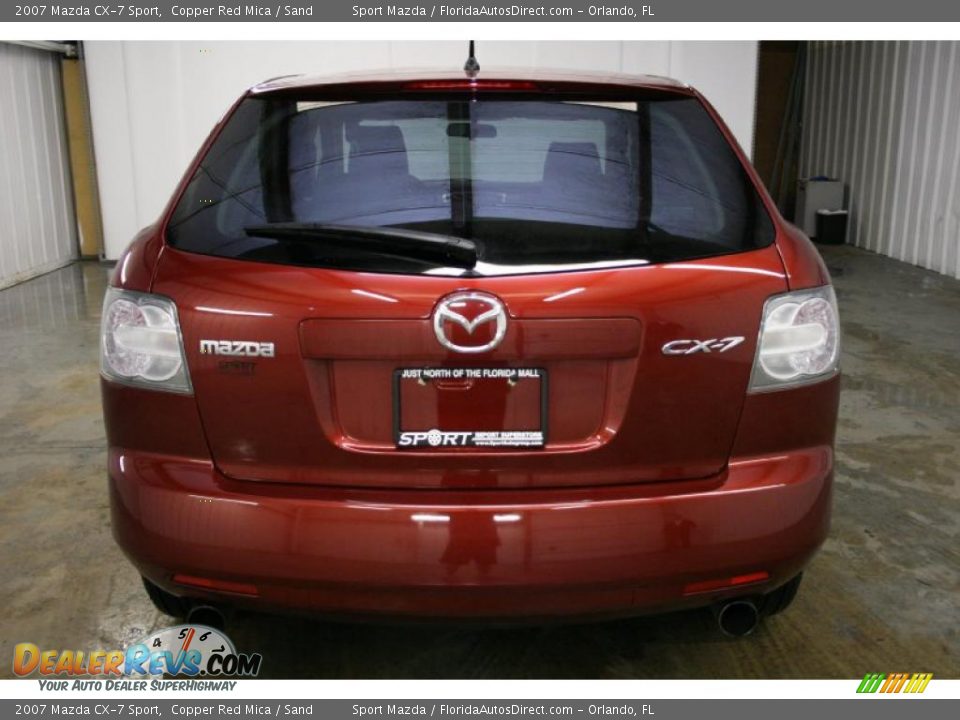 2007 Mazda CX-7 Sport Copper Red Mica / Sand Photo #6