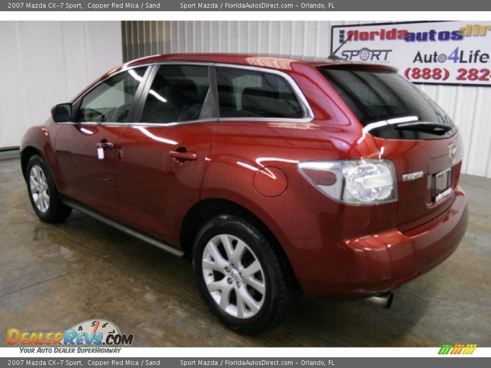2007 Mazda CX-7 Sport Copper Red Mica / Sand Photo #7