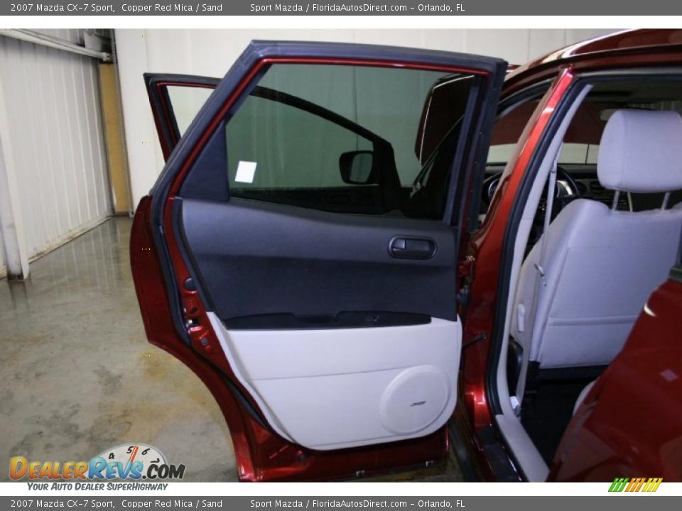 2007 Mazda CX-7 Sport Copper Red Mica / Sand Photo #24