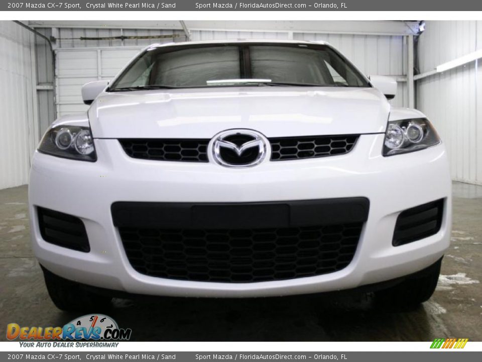 2007 Mazda CX-7 Sport Crystal White Pearl Mica / Sand Photo #3