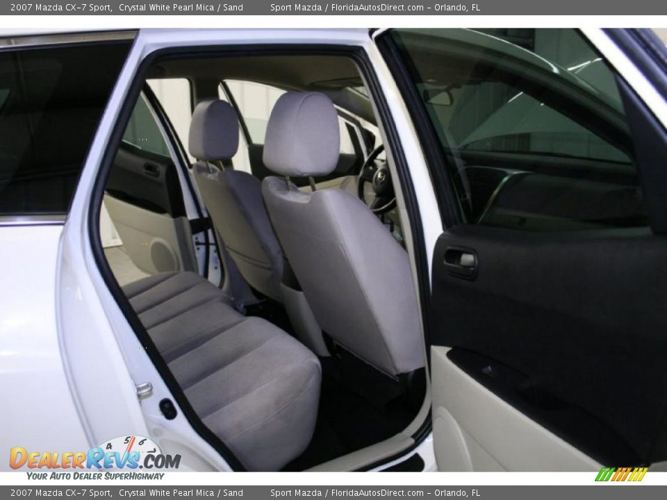 2007 Mazda CX-7 Sport Crystal White Pearl Mica / Sand Photo #10