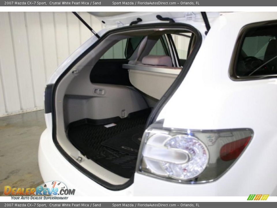 2007 Mazda CX-7 Sport Crystal White Pearl Mica / Sand Photo #11
