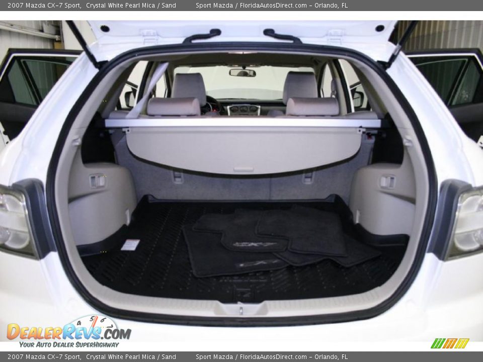 2007 Mazda CX-7 Sport Crystal White Pearl Mica / Sand Photo #12