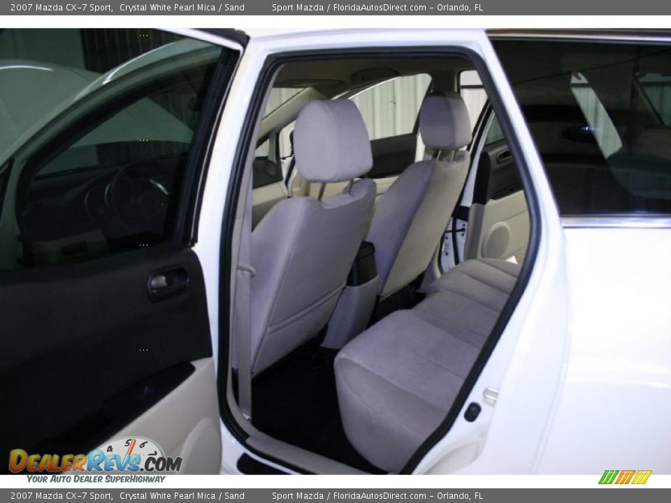 2007 Mazda CX-7 Sport Crystal White Pearl Mica / Sand Photo #13