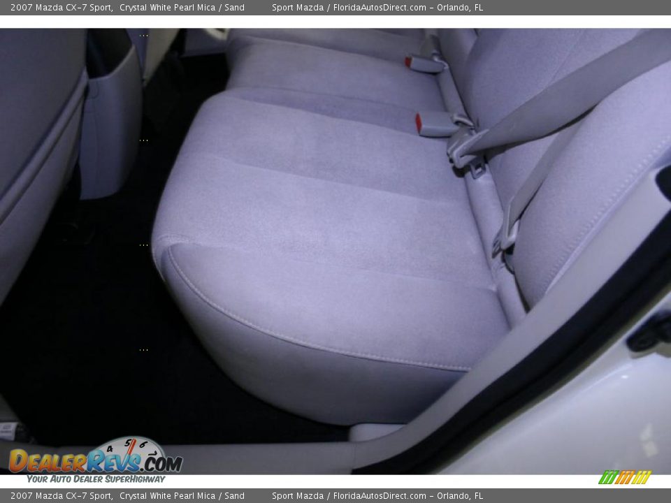 2007 Mazda CX-7 Sport Crystal White Pearl Mica / Sand Photo #17