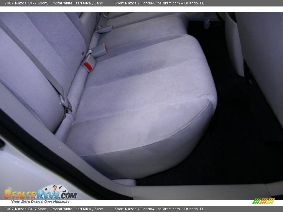 2007 Mazda CX-7 Sport Crystal White Pearl Mica / Sand Photo #18