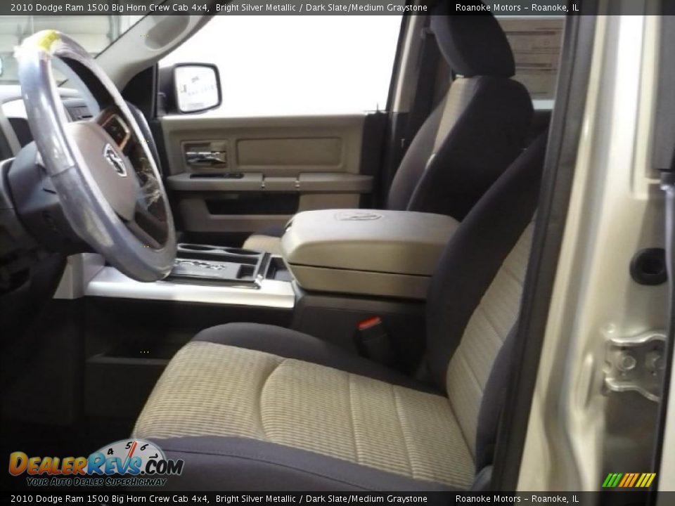 2010 Dodge Ram 1500 Big Horn Crew Cab 4x4 Bright Silver Metallic / Dark Slate/Medium Graystone Photo #5