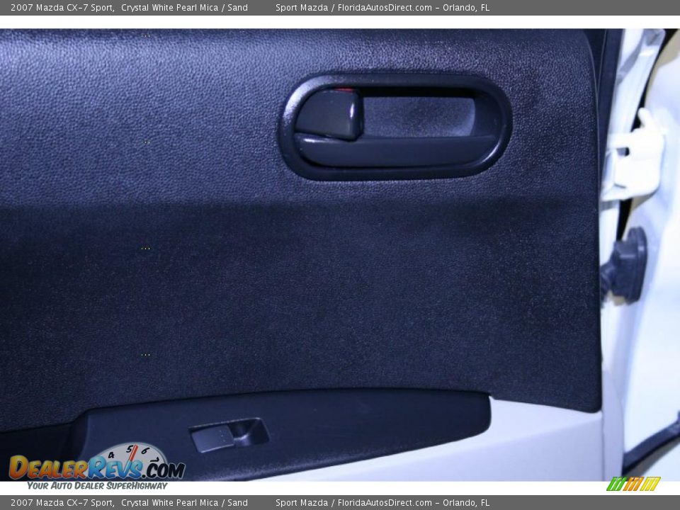 2007 Mazda CX-7 Sport Crystal White Pearl Mica / Sand Photo #25
