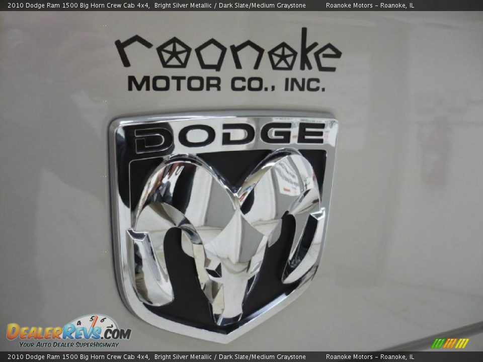 2010 Dodge Ram 1500 Big Horn Crew Cab 4x4 Bright Silver Metallic / Dark Slate/Medium Graystone Photo #11