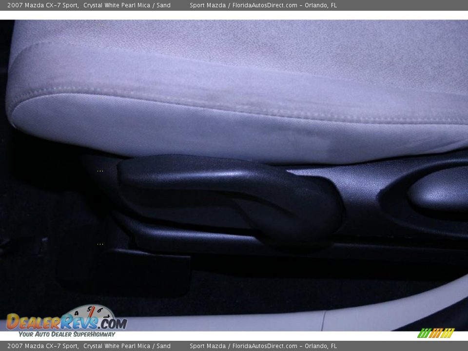 2007 Mazda CX-7 Sport Crystal White Pearl Mica / Sand Photo #34