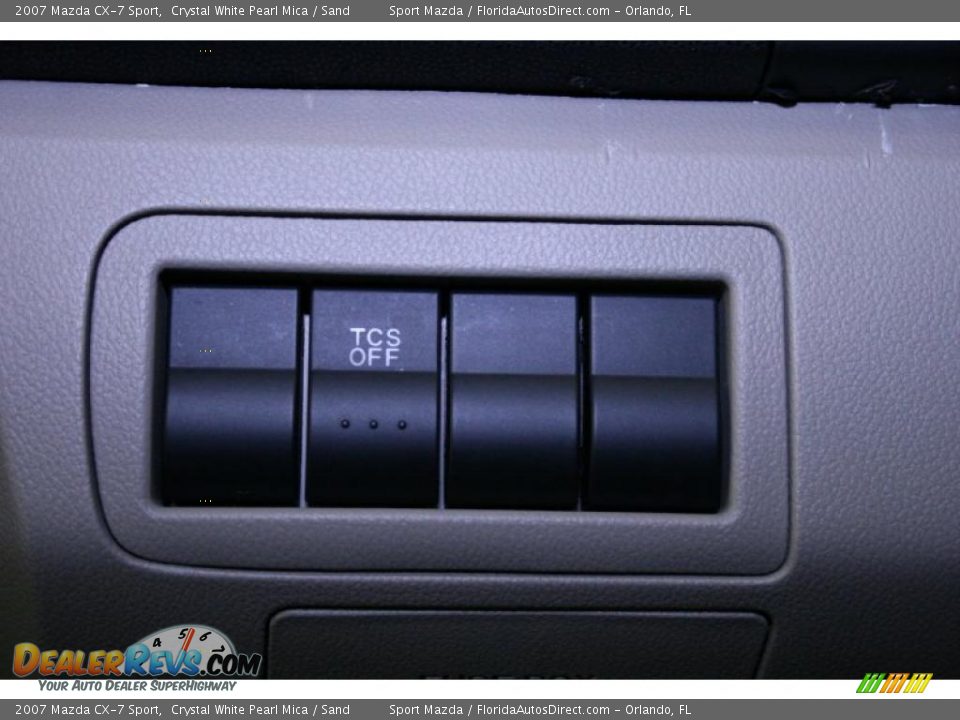 2007 Mazda CX-7 Sport Crystal White Pearl Mica / Sand Photo #36