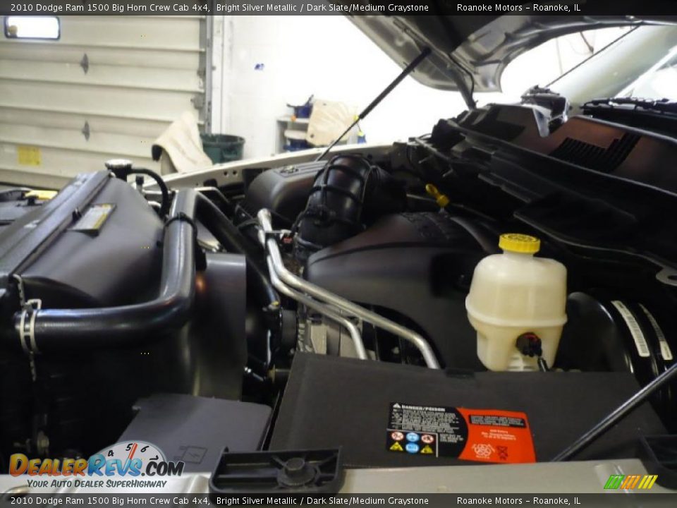 2010 Dodge Ram 1500 Big Horn Crew Cab 4x4 Bright Silver Metallic / Dark Slate/Medium Graystone Photo #21