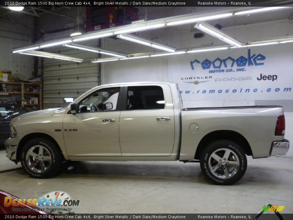 2010 Dodge Ram 1500 Big Horn Crew Cab 4x4 Bright Silver Metallic / Dark Slate/Medium Graystone Photo #23
