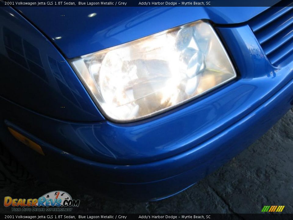 2001 Volkswagen Jetta GLS 1.8T Sedan Blue Lagoon Metallic / Grey Photo #5
